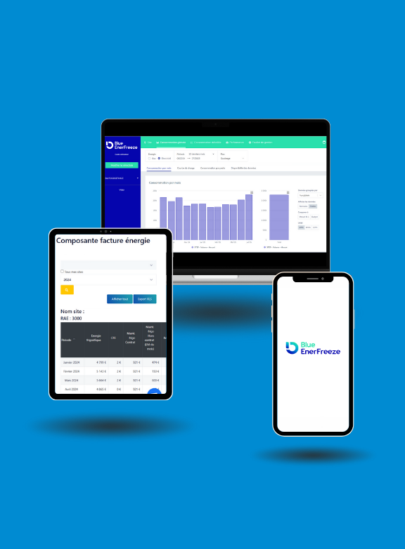 Ordinateur, tablette et téléphone Blue EnerFreeze