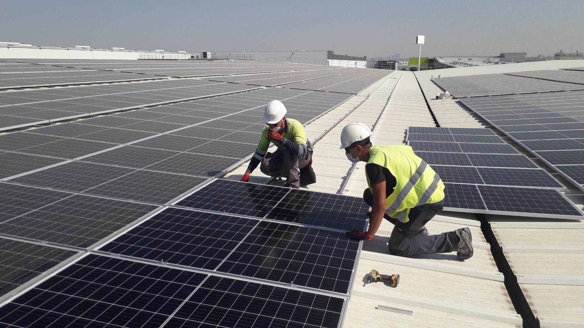 Planta fotovoltaica en STEF Madrid